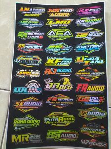 Stiker Sound | Stiker Hologram | Stiker 1 Lembar | Stiker Pack Ukuran 21cm x31cm