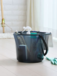 Inomata Portable Plastic Water Bucket Household Cleaning Tools Car Wash Fishing Water Bucket Side Handle Durable Outdoor Use