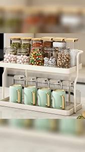 Luxurious Multi-Layered Cream-Style Cup Organizer