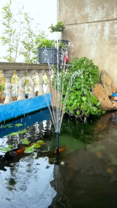 Đài Phun Nước Mini 3 Chế Độ - Thiết Kế Đài Phun Hình Nấm Sen Phun Tỏa Cho Sân Vườn & Chậu Cảnh