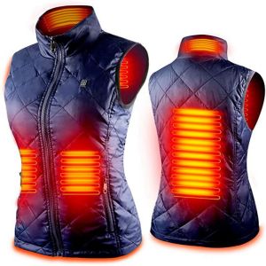 Women Heating Vest Autumn and Winter Cotton Vest USB Infrared Electric Heating suit Flexible Thermal Winter Warm Jacket