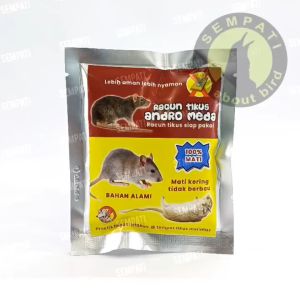 SEMPATI Racun Tikus Andro Meda Siap Pakai Obat Tikus Ampuh Basmi Tikus Mati Kering Tidak Berbau Umpan Tikus