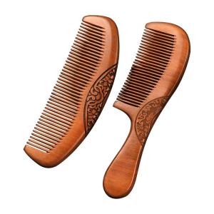 CMGF | Womens Long Hair Massaging Scalp Acupoint Comb with Anti-Hair Loss Function - Rosewood