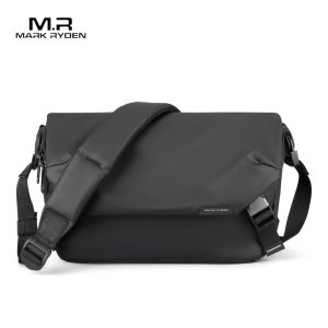New Casual Crossbody Bag Mens Trendy Waterproof Single Shoulder Bag Simple Quality Leisure Backpack for Students Stylish