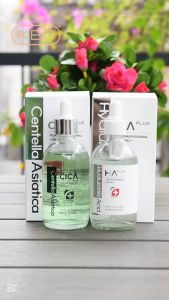 Combo Cấp Ẩm Phục Hồi Serum Rau Má Centella Và Serum Ha Plus 100ml Tặng 50g Mặt Nạ Dẻo