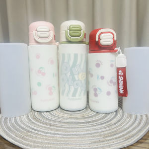 Fugang 500ml Silicone Cup Cover Insulated Anti-fall Wear-resistant Transparent Cup Holder for Students Dining Utensils