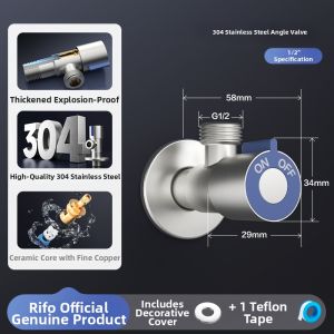 RIIFO | Stainless Steel Reinforced Extended Cold & Hot Water Tap