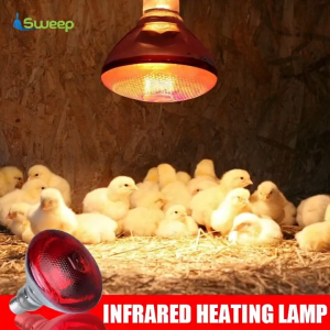 100W-275W Infrared Heat Lamp Bulb Waterproof Red Heating Light for Poultry Chicks Piglets Puppies Farm Animal Warming