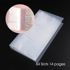 120 Slots Spring Butterfly Storage Album for Small Sticker Sorted Nail Art Sticker Book Flower Cover Holder Organizer Accessory