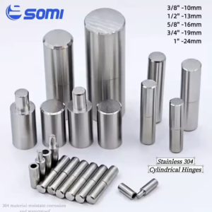 (Per 3pcs) 304 Stainless Cylindrical Hinges Gate Hinges Stainless Gate Hinges