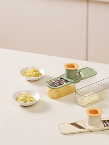 3IN1 Pemotong Premium Stainless Steel Multifungsi Slicer parutan sayuran dan buah Slicer Stainless