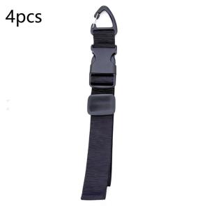 № 45cm Black Adjustable Extension With 3-Axis Buckle - Heavy-Duty Storage Strap For Workshop & Garage Organization