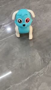 PRODUK SUDAH FREE BATERAI ( SIAP PAKAI ) - JW Mainan Anak Elektrik BO Dog Pet / Guguk / Puppy Bisa Berjalan dengan Musik Lampu