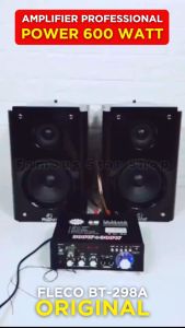 Amplifier Power 600 Watt Full Bass Fleco BT 298A Audio Penguat Suara Full Bass & Treble | Ampli ORIGINAL FLECO BT-298A Power Amplifier Bluetooth Karaoke + Mp3 player + FM Radio | FAMOUS STAR SHOP