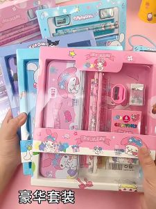 SANRIO ชุดเครื่องเขียน กบเหลาดินสอ ไม้บรรทัด ดินสอ ลายการ์ตูนน่าร