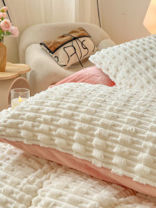 Áo Chăn Gối Bằng Vải Nhung Bông Dày Kiểu Nhật Bản Chất Liệu Sợi Có Thể Giặt Máy Ấm Áp Dùng Trong Nhà Cặp Đôi