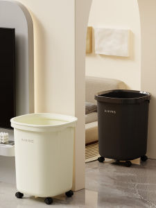 Thùng Rác Di Động Dung Tích Lớn Có Bánh Xe Đa Năng Dùng Trong Nhà Bếp Phòng Khách Văn Phòng Nhà Hàng Bằng Nhựa PP Hình Vuông