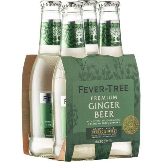 Fever-Tree Premium Ginger Beer 200ml x 4 Bottles | Laz…