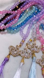 TASBIH ALLAH: Tasbih Batu Kristal Berkilau 8mm 99 Butir
