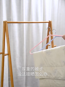 GREENIKA ไม้แขวนเสื้อสแตนเลสขนาดใหญ่ ยาว100ซม เคลือบซิลิโคนกันลื่น เสริมหนา ไม้แขวนเสื้อขนาดใหญ่ ไม้แขวนเสื้อเสริมหนา