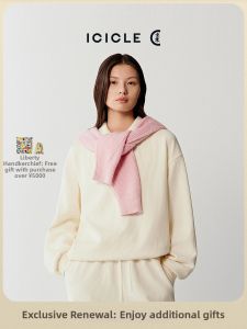 ICICLE | Cotton Stretch Ribbed Knit Sweatshirt
