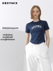 Printed Color Block Women T-Shirt