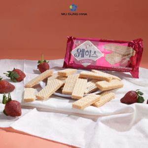 Crown-Haitai Waffer Strawberry Cream - 56g