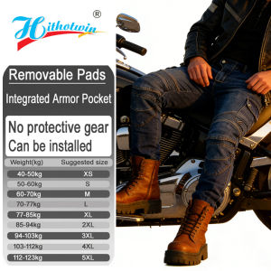 Motocross riding jeans Motorcycle racing pants Resistant All season Universal with Armor pockets Armor not included 06