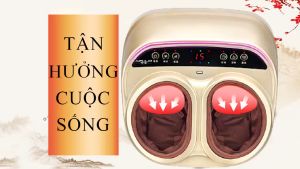 May massage chân hồng ngoại trị liệu cao cấp 4D máy massage chân đa năng tích hợp nhiều chế độ massage giảm tê bì đau nhức lưu thông khí huyết bảo hành 2 năm