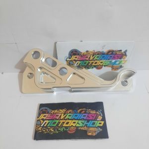 BREKET KALIPER BIGPOT KIRI 4PISTON 4P FULL CNC DISC 220MM & 260MM PNP MATIC HONDA BEAT/ VARIO 110/ VARIO 125 / VARIO 150 / VARIO 160 / SCOOPY / GENIO / SPACY.  ( PCX 150/ PCX 160 )