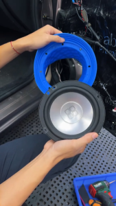 Vòng Đệm Chống Sốc Vành Loa Ô tô Cách Âm Chống Nước Bằng silicone 6.5 inch Cho Loa Xe Hơi