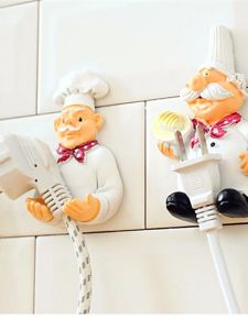 Đồ Trang Trí Móc Treo Đồ Dùng Nhà Bếp Kiểu Châu Âu Bằng Nhựa Không Để Lại Dấu Vết Không Cần Đinh Móc Treo Quần Áo Gắn Tường