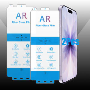 2Pcs AR Anti-Reflection Front Screen Protector for iPhone Air 17 Pro Max HD Glossy Protective Film Easy Installation+Tools