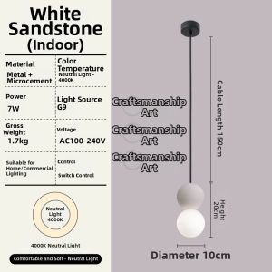 Craftsman Art | Minimalist Aesthetic Cement Pendant Light
