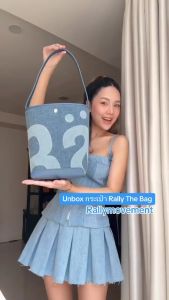 ✅ของแท้💯Rally the bag Black/Denim Bucket Bag/Tote Bag กระเป๋า rally