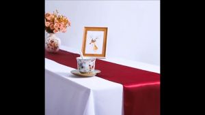 Yo-Fun 12"x108" Satin Table Runner Cloth multiple colors Wedding Party Banquet Home Decor Supplies
