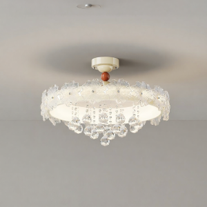 OUCHAO | Elegant Crystal Ceiling Light Eye Protection Decorative