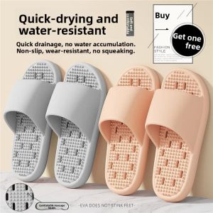 MONLEYTA | Bathroom Slippers For Men And Women Non-Slip Quick Dry Massage Indoor Home Bathroom Special Use EVA Flat Sandals