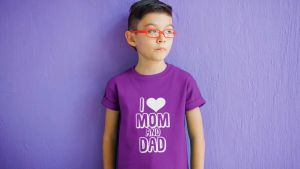 Purple Baby Romper or Kid T-shirt - 1 Shirt Twin Castling