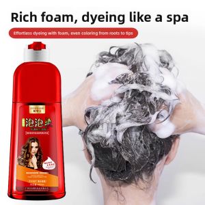 Buy One Get One Free Plant-Based Bubble Hair Dye Fruit-Based Cover Grey Hair Pure Natural Hair Coloring Agent Glossy Shiny