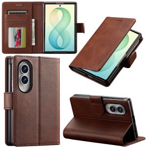 szhaiyu | Shockproof for Samsung Galaxy Z Fold 8 Ultra 7 6 5 4 3 Fold8 Fold7 Wallet Case with Card Holder Flip Kickstand PU Leather Cover