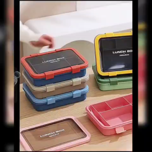 LUNCH BOX TEMPAT MAKAN ANAK DEWASA 6 SEKAT KAPASITAS 1500ML ANTI TUMPAH DAN BOCOR FREE SENDOK GARPU KODE YK 2356