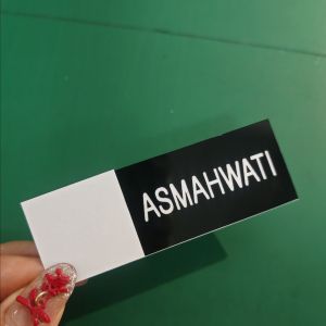 NAME TAG PRINTING EPOXY PIN/MAGNET KE-RAJ-AAN