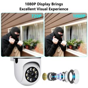 YCC365 Plus Outdoor WiFi Camera AI Human Detection Wireless Security CCTV 1080P IP Surveillance Camera