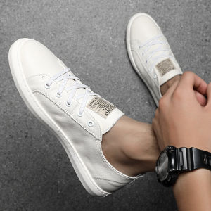 Giày Thường Ngày Nam Đế Bằng Cao Su Thoáng Khí Da Thật Đế Mềm Thoải Mái Giày Bệt Mùa Xuân Hè Phong Cách Mới