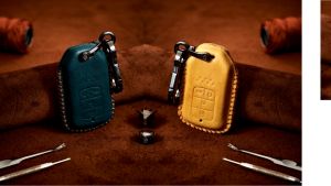 Bao Da Chìa Khóa Ô Tô handmade Mercedes GLS 450 Da Bò