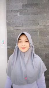 Jilbab Kerudung Sekolah Hijab Instan Warna Navy By Yunizar Collection