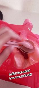 Sendok Plastik Panjang Tiga Jeruk isi 100 pcs
