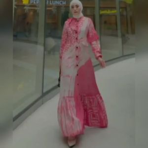 BLOSSOM DRESS GAMIS TWILL RAYON CANDI MEKAR GAMIS BATIK CAP SHALDA PEKALONGAN
