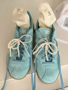 Fashionable Pearl Shoe Buckle DIY Butterfly Knot Dequen Shoe Decorations Ballet Style Trendy Single Item Accessory Wild Elephant Brand